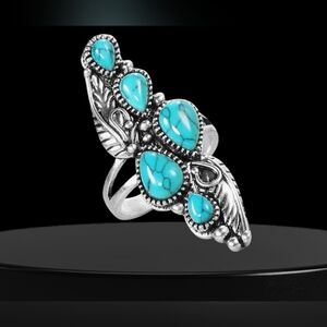 Turquoise Ring In Sterling Silver 925